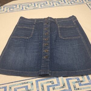 Orvis Dark Blue A-Line Denim Skirt